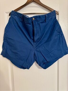 Polo by Ralph Lauren Deep Blue Flat Front Men's Shorts